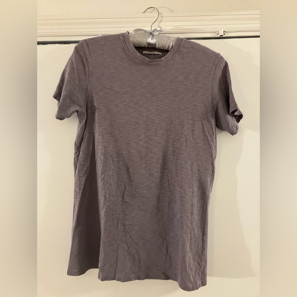 American Giant cloudburst Premium slub crew T,  medium